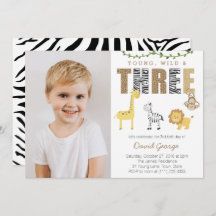 Safari de la selva Fiesta de tercer cumpleaños par