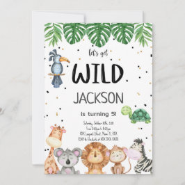 Invitación Safari Editable