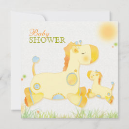 Invitación Safari Giraffe Whimsical Baby Shower