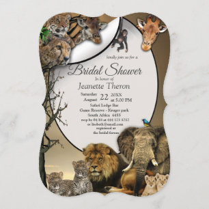 Invitación Safari Outdoor Bridal Shower