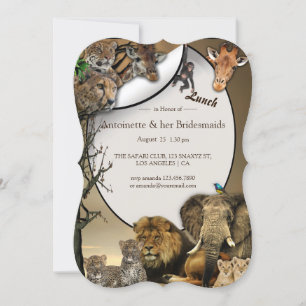Invitación Safari Outdoor Lunch Bridal Party