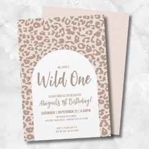 Invitación Safari Salvaje Cumpleaños número uno