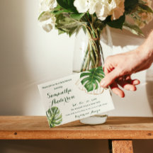 Safari Simple Tropical Wild One Baby Shower