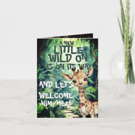 Invitación Safari urbano: Baby Shower de Moda