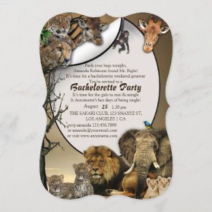 Invitación Safari Weekend Bachelorette Party