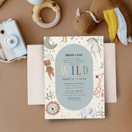 Invitación Safari Wild Boy Baby Shower