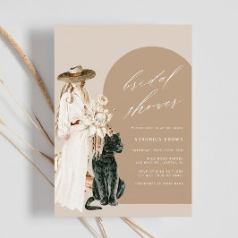 Invitación Safari Wild Leopard Boho Lady Bridal Shower