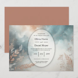 Invitación Sage and Terracotta Stardust Skies Wedding