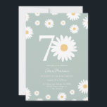 Invitación Sage Daisy 70th Birthday Invitation<br><div class="desc">🌼 Celebrar un gran hito con nuestra 70ª Invitación de cumpleaños! 🎉 Perfecto para honrar el 70 cumpleaños de un ser querido especial, esta elegante invitación incluye hermosas mareas y elegante caligrafía. Personalízalo con todos los detalles del fiesta para crear una celebración memorable y única. ¡Haz de este cumpleaños tan...</div>