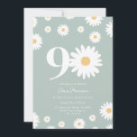 Invitación Sage Daisy 90th Birthday Invitation<br><div class="desc">🌼 Celebrar un gran hito con nuestra 90ª Invitación al cumpleaños de Daisy! 🎉 Perfecto para honrar el cumpleaños 90 de un ser querido especial, esta elegante invitación incluye hermosas mareas y elegante caligrafía. Personalízalo con todos los detalles del fiesta para crear una celebración memorable y única. ¡Haz de este...</div>