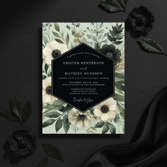 Invitación Sage Ethereal Botanical Wedding (Subido por el creador)