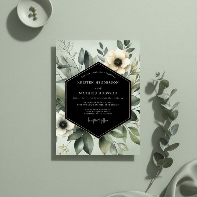 Invitación Sage Ethereal Flora Wedding (Subido por el creador)