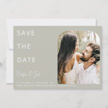Sage Foto Boda Arco Moderno Save the Date 