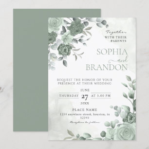 Invitación Sage Green Boda