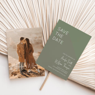 Invitación Sage Green Bohemian Save the Date Invitation