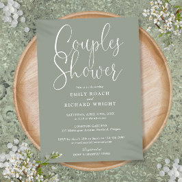 Invitación Sage Green Couples Bridal Weddal Weddal Shower