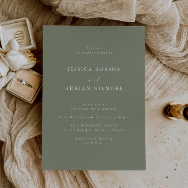 Invitación Sage Green Dream Modern Minimal Boda (Subido por el creador)
