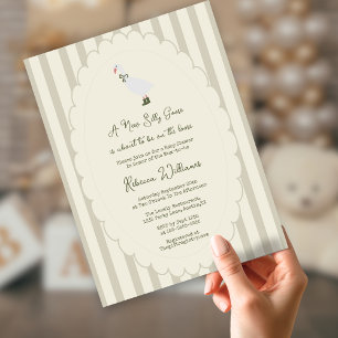 Invitación Sage Green es un nuevo y tonto Baby Shower