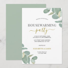 Invitación Sage Green Eucalyptus Fiesta