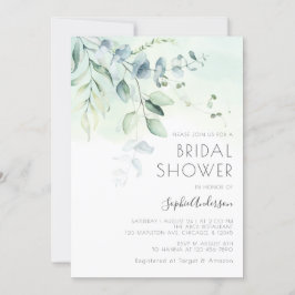Invitación Sage Green Eucalyptus Greeneration Bridal Shower