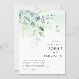 Invitación Sage Green Eucalyptus Greenerenereneration All In