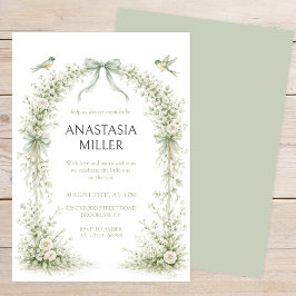 Invitación Sage Green Nesting Party Baby Shower