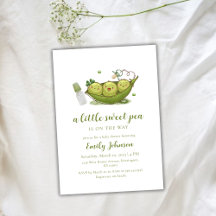 Sage Green Pacifier Sweet Pea In Pod Baby Shower