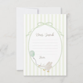 Invitación Sage Green Silly Goose Time Capsule Card
