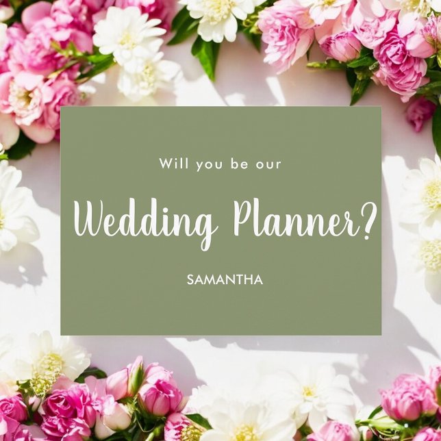 Invitación Sage Green Wedding Planner Propuesta (Subido por el creador)