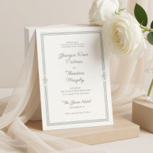 Sage & Ivory | Boda con letra minimalista
