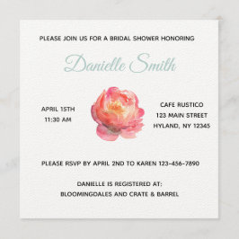 Invitación Sage Peony