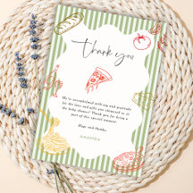 Sage Verde Ciao Baby Pizza Italiana Baby Shower