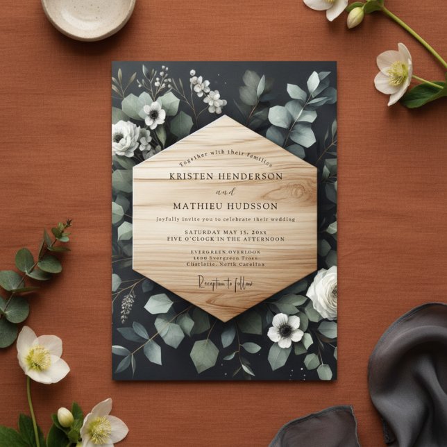 Invitación Sage Woodland Bloom Wedding (Subido por el creador)