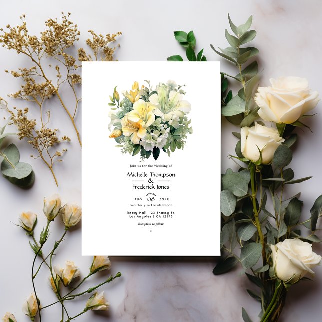 Invitación Sage y Ivory Floral Boda (Subido por el creador)