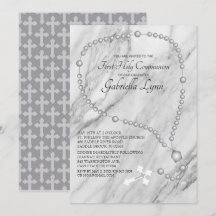 Sagrada Comunión de las cuentas de Rosario Platead