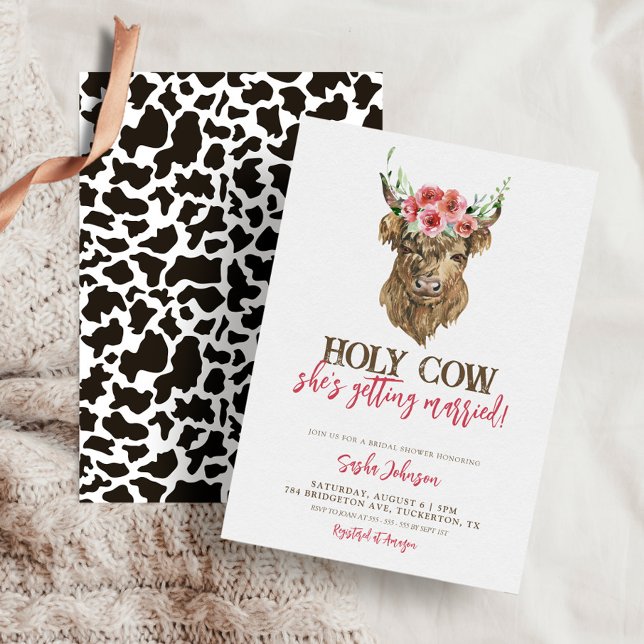 Invitación Sagrada Vaca Occidental Vaquera Ducha Británica (Subido por el creador)