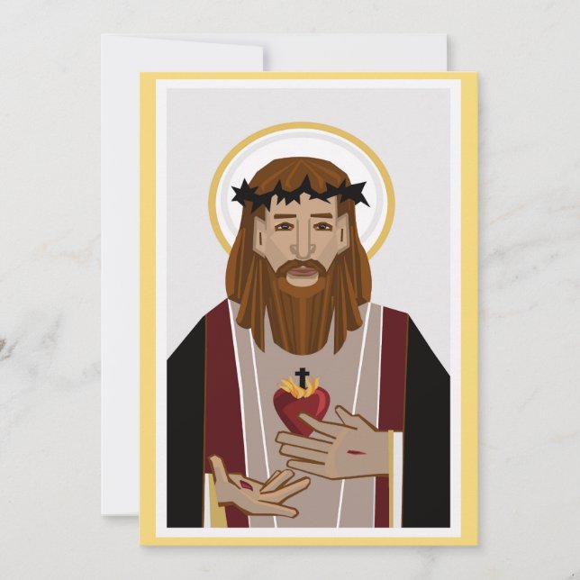 Invitación Sagrado Corazón de Jesús (Anverso)