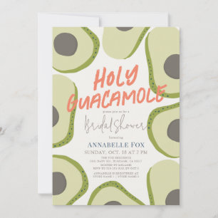 Invitación Sagrado Guacamole Moderno Aguacate Ducha Bridal