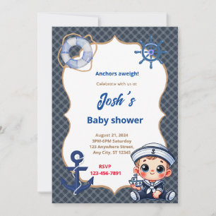 Invitación Sailor Baby Shower