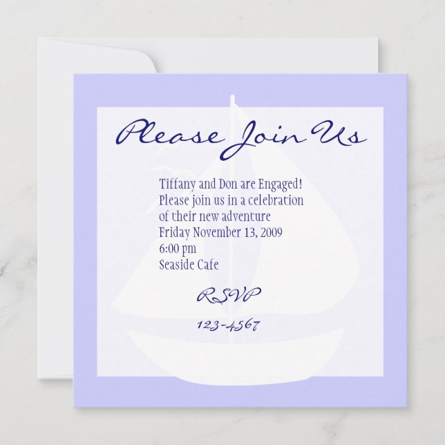 Invitación Sails (Anverso)
