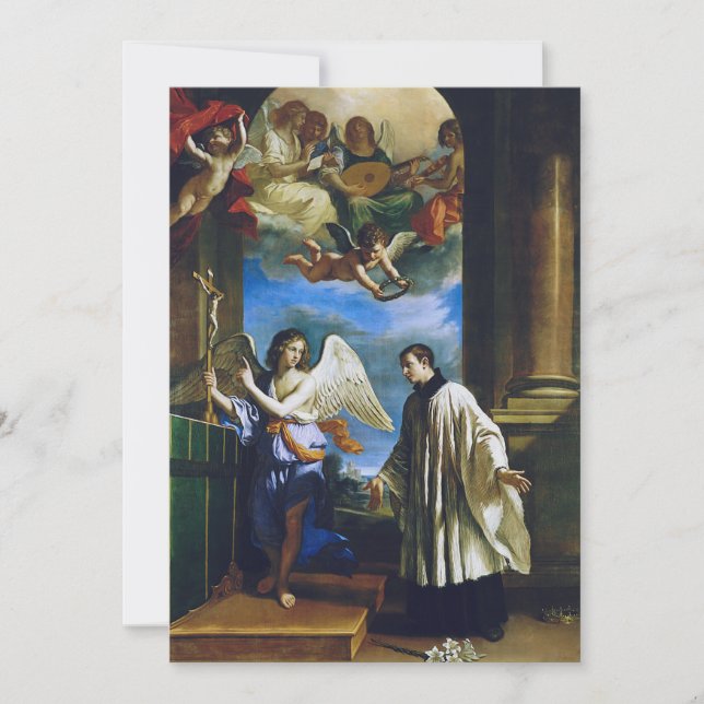 Invitación Saint Aloysius Gonzaga (Anverso)