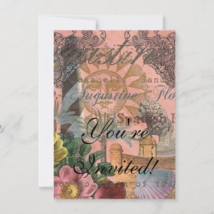 Invitación saint augustine florida viajar arte antiguo