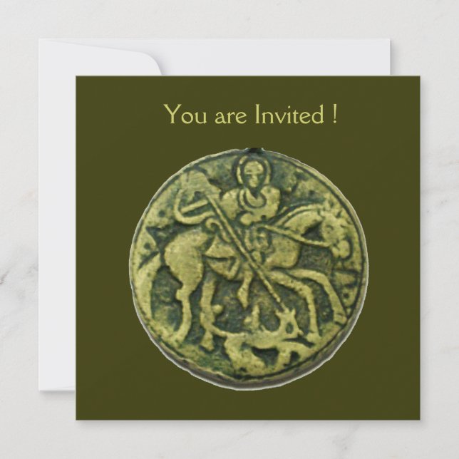 INVITACIÓN SAINT GEORGE Y DRAGON MEDALLION (Anverso)