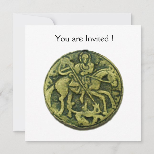 INVITACIÓN SAINT GEORGE Y DRAGON MEDALLION (Anverso)