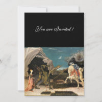 SAINT GEORGE Y EL DRAGÓN, marrón, azul rojo negro