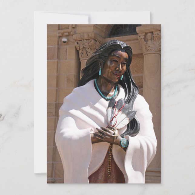 Invitación Saint Kateri Tekakwitha (Anverso)