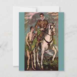 Invitación Saint Martin de El Greco y el Beggar, alrededor de