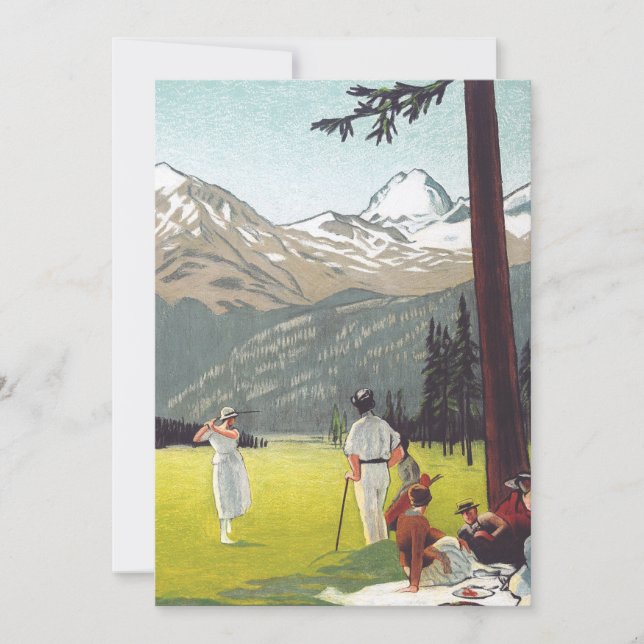 Invitación Saint Moritz por Emil Cardinaux (Anverso)