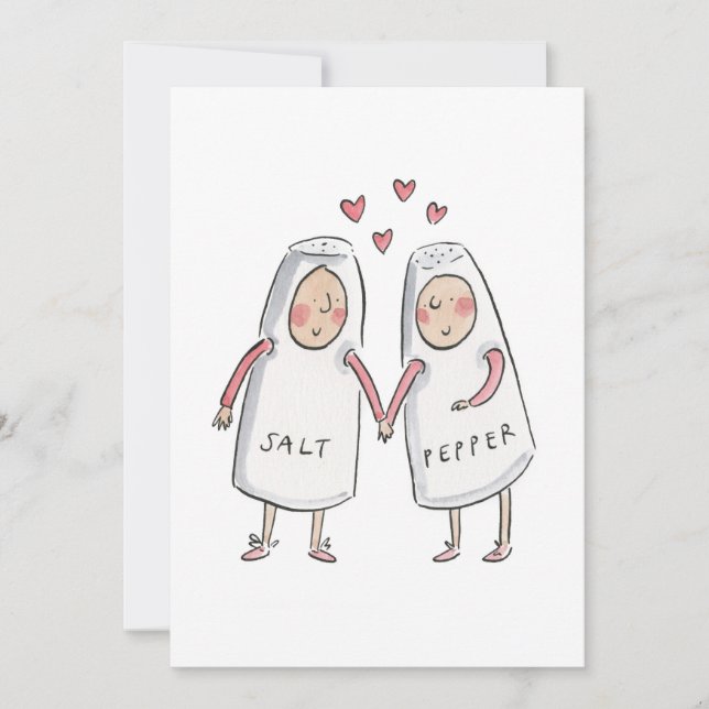 Invitación Sal y pimienta (Anverso)