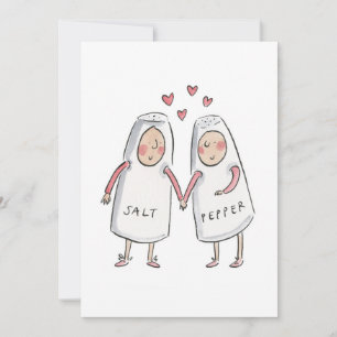 Invitación Sal y pimienta